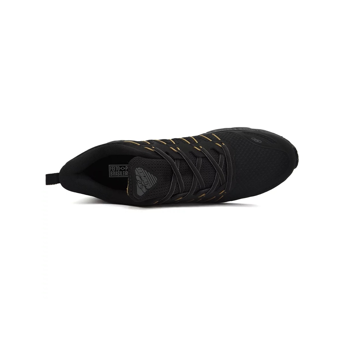 Tênis Olympikus Masculino Cyber 3 Preto/Dourado Tênis Olympikus Masculino Cyber 3 Preto/Dourado