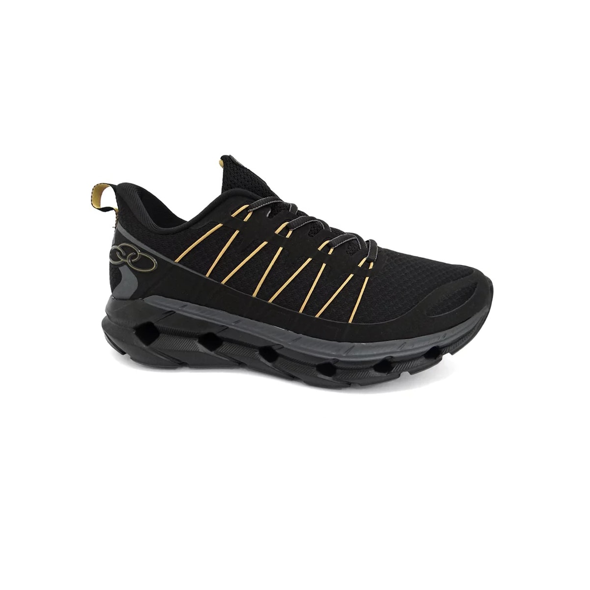 Tênis Olympikus Masculino Cyber 3 Preto/Dourado Tênis Olympikus Masculino Cyber 3 Preto/Dourado