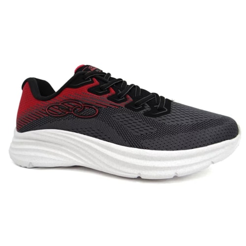 Tenis Olympikus Masculino Index 3 Chumbo/Vermelho