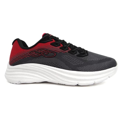 Tenis Olympikus Masculino Index 3 Chumbo/Vermelho