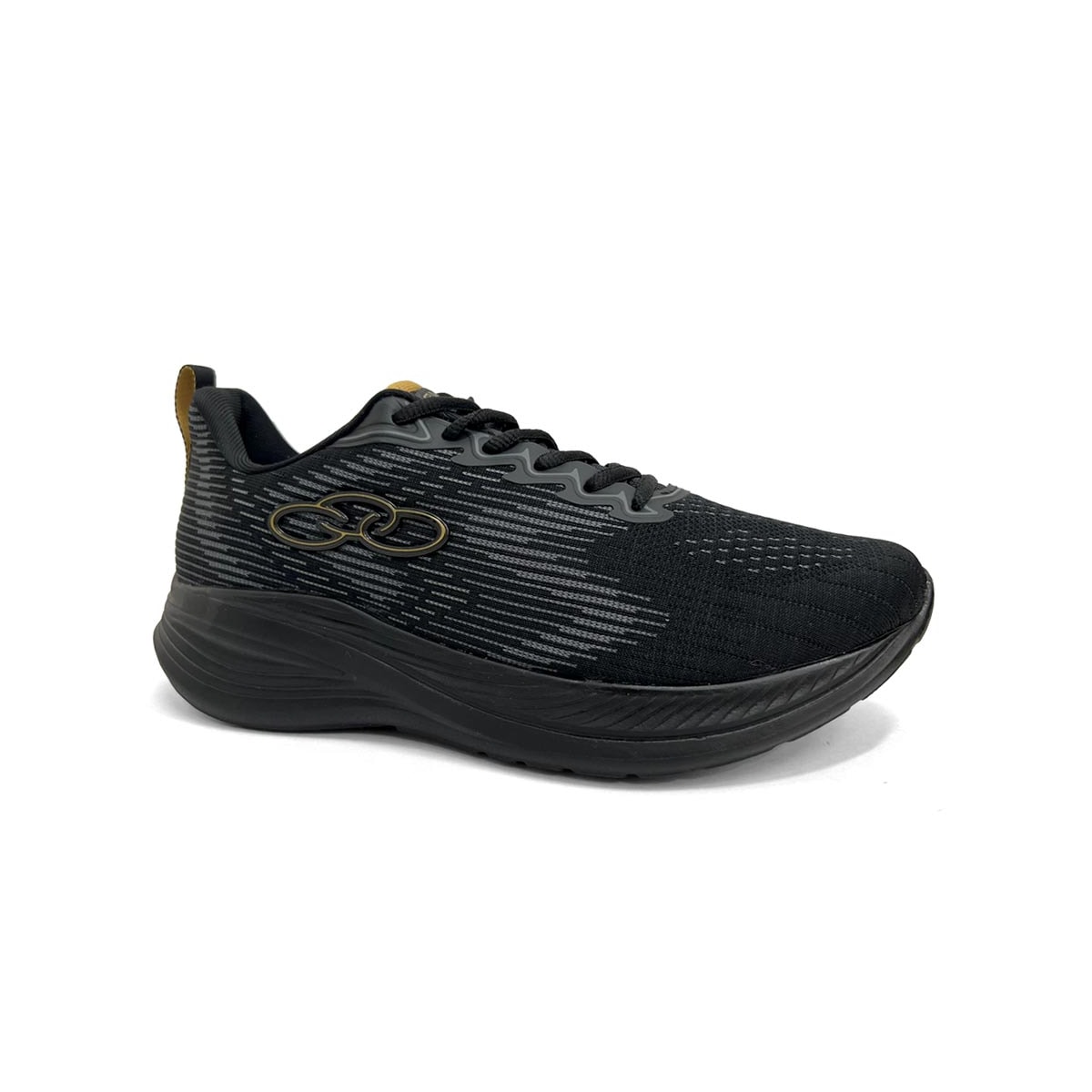 Tênis Olympikus Masculino Marte Preto/Dourado Tênis Olympikus Masculino Marte Preto/Dourado