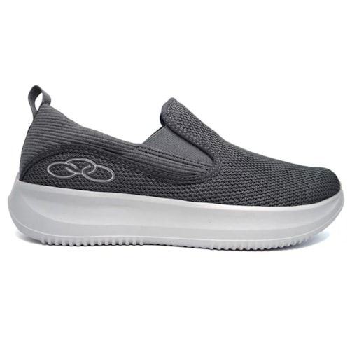 Detalhe - Tênis Olympikus Masculino Wellness 2/186 Chumbo