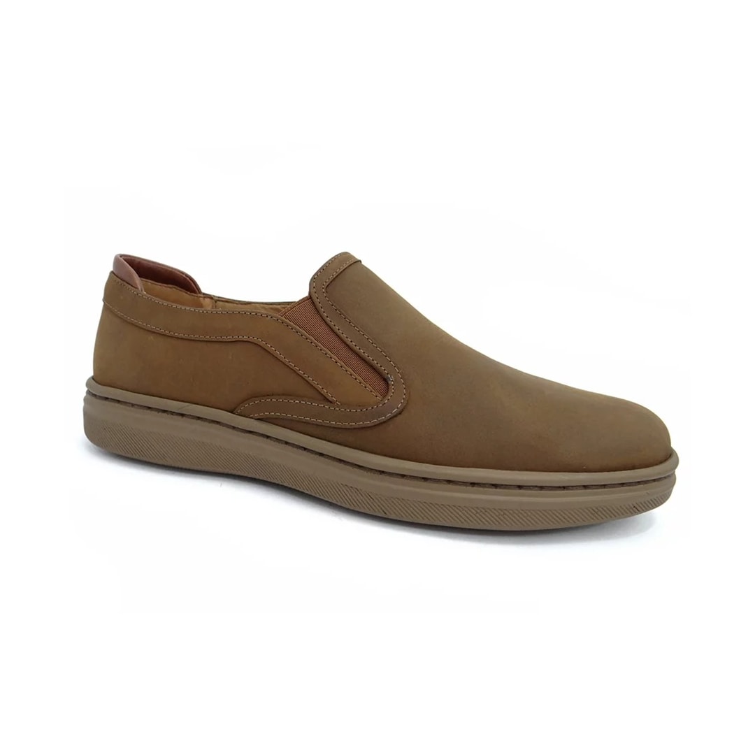 Tênis Opananken Casual Anatômico Couro 17305 Havana