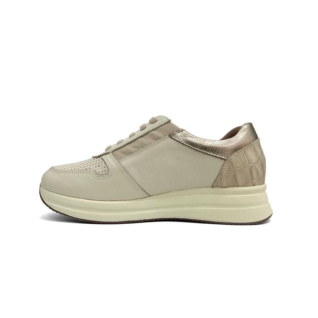 Tênis Opananken Feminino Couro Anatômico 65201 Off White