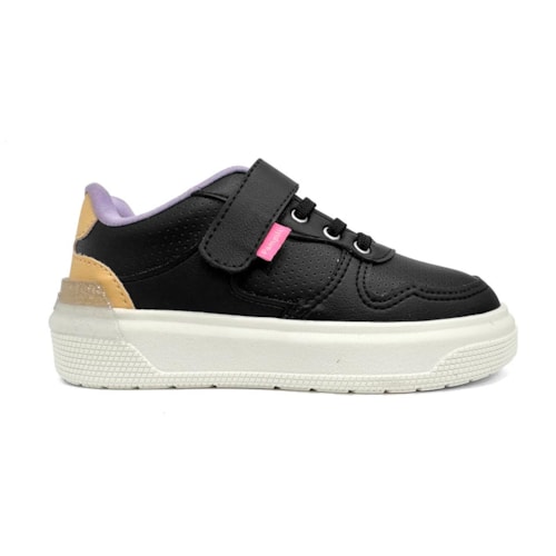 Detalhe - Tênis Pampili Infantil Casual 736066 Preto