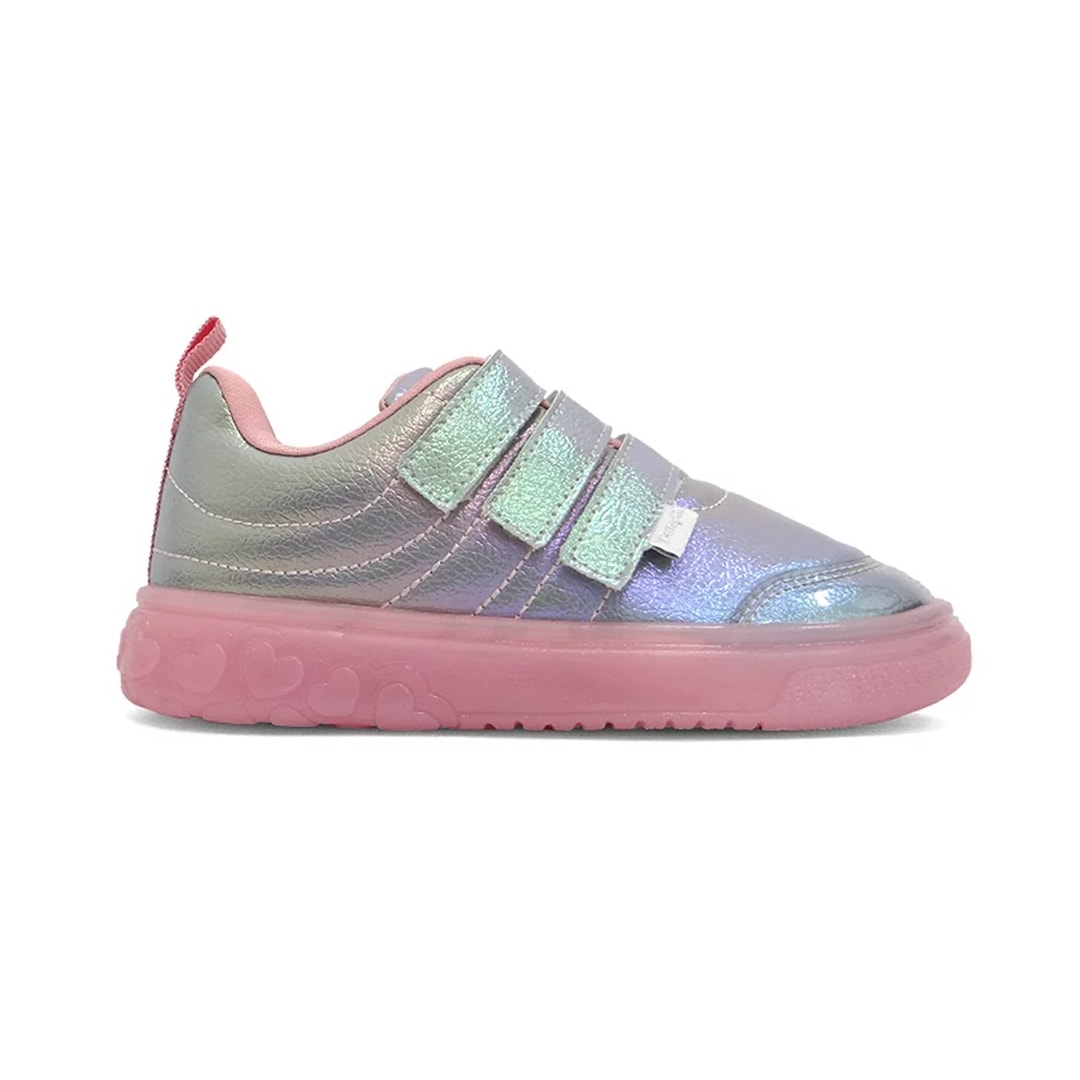 Tênis Pampili Infantil Sneaker Luz 483.004 Prata