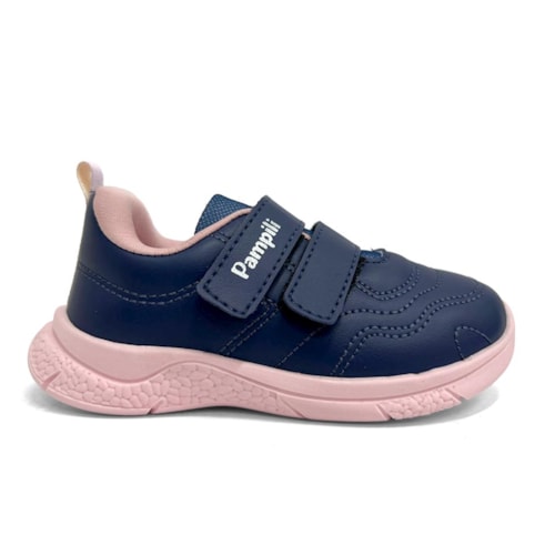 Detalhe - Tênis Pampili Menina Mini Soft 745.019 Marinho