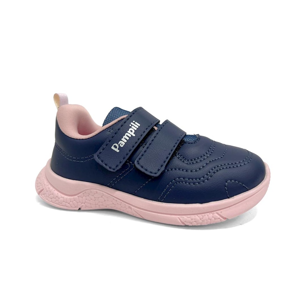 Tênis Pampili Menina Mini Soft 745.019 Marinho Tênis Pampili Menina Mini Soft 745.019 Marinho