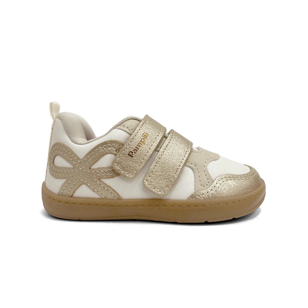 Tênis Pampili Menina Sophie 768.004 Branco/Dourado