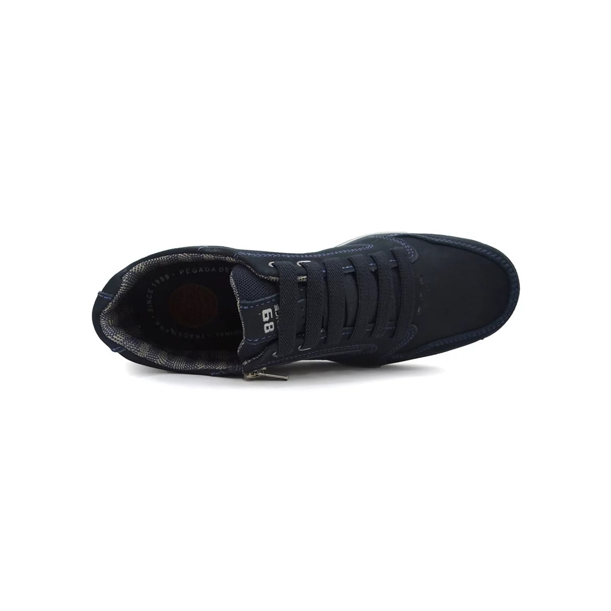 Tênis Pegada Casual Couro Masculino 114858 Marinho/Bordo Tênis Pegada Casual Couro Masculino 114858 Marinho/Bordo