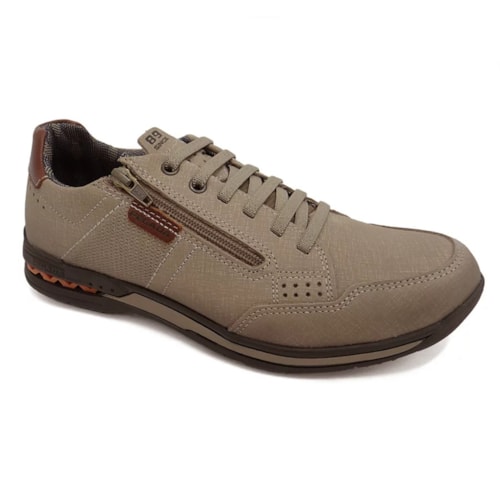 Tenis Pegada Casual Couro Masculino 114861 Areia