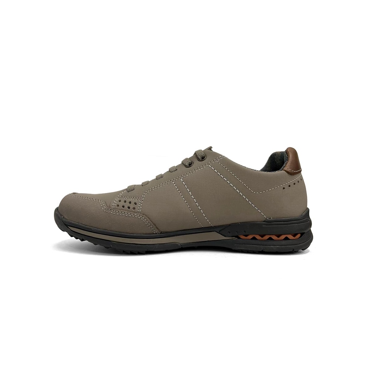 Tênis Pegada Casual Couro Masculino 114861 Areia Tênis Pegada Casual Couro Masculino 114861 Areia
