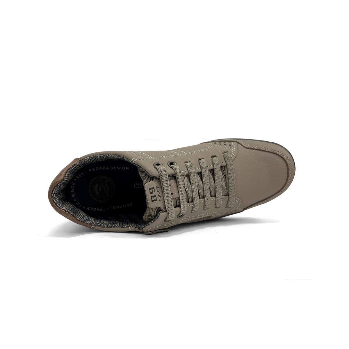 Tênis Pegada Casual Couro Masculino 114861 Areia Tênis Pegada Casual Couro Masculino 114861 Areia