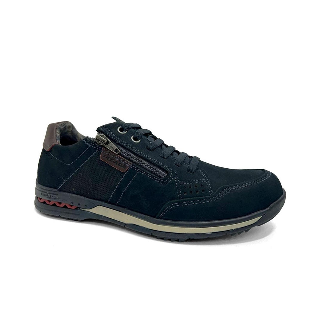 Tênis Pegada Casual Couro Masculino 114861 Marinho Tênis Pegada Casual Couro Masculino 114861 Marinho