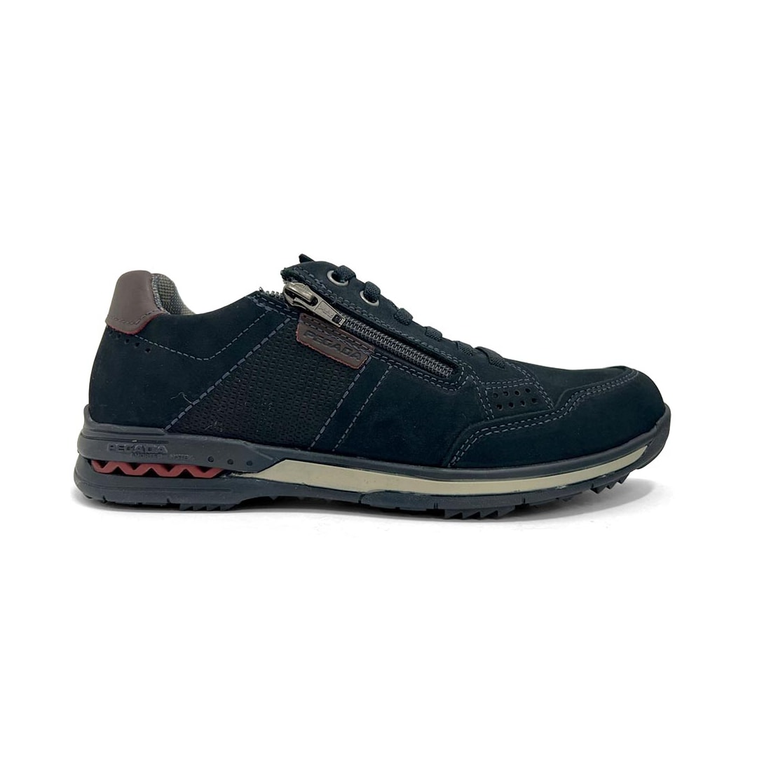 Tênis Pegada Casual Couro Masculino 114861 Marinho