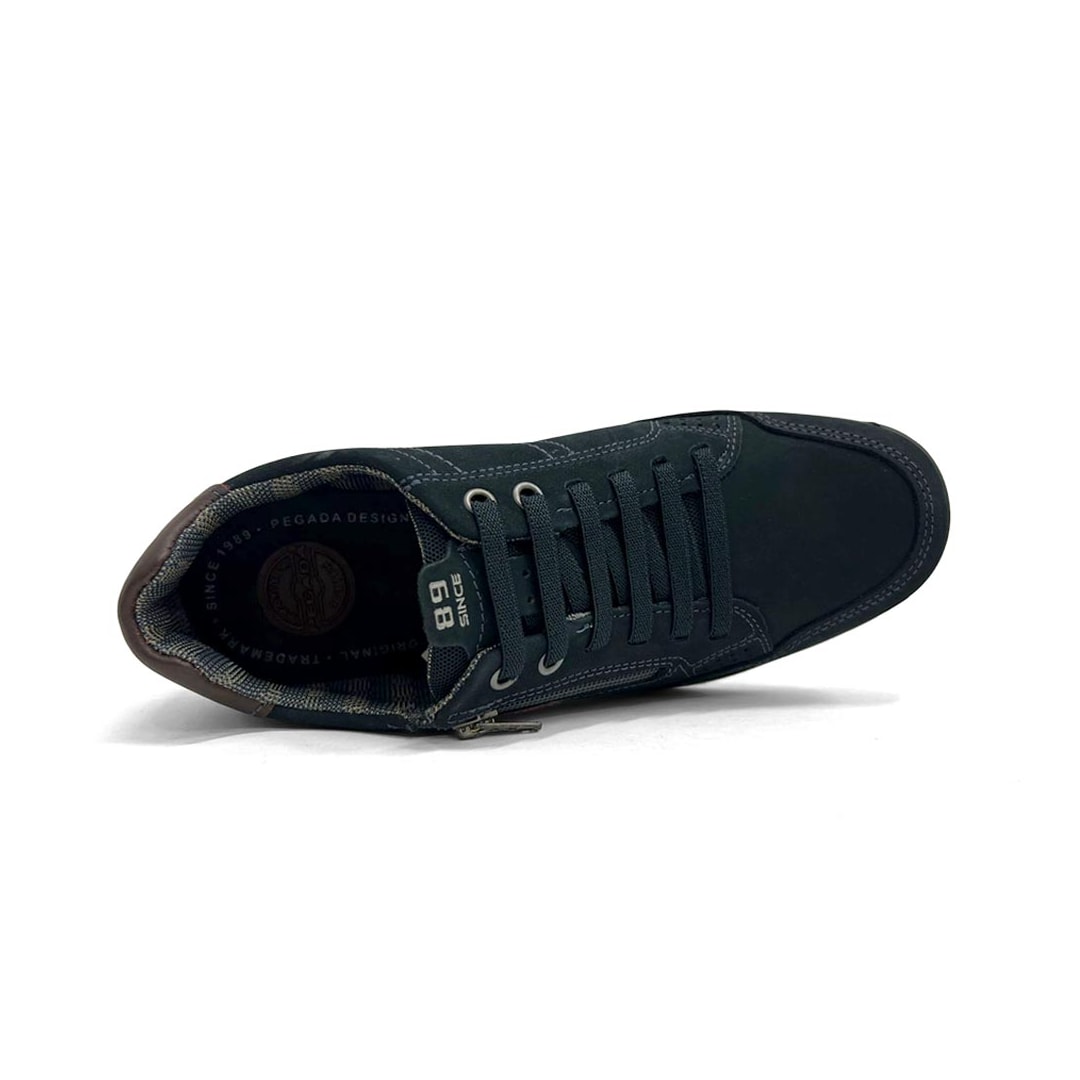 Tênis Pegada Casual Couro Masculino 114861 Marinho Tênis Pegada Casual Couro Masculino 114861 Marinho