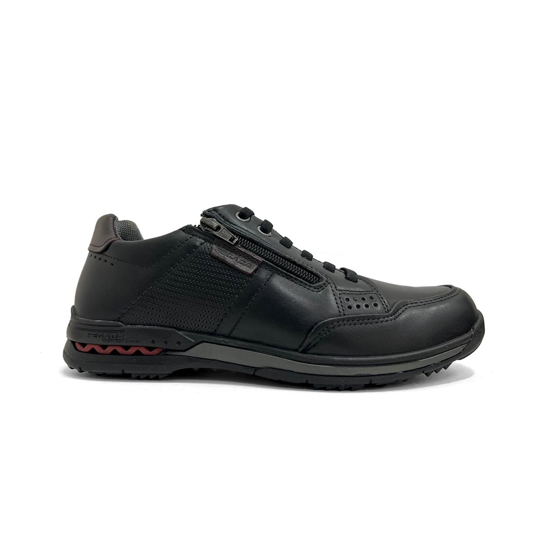 Tênis Pegada Casual Couro Masculino 114861 Preto