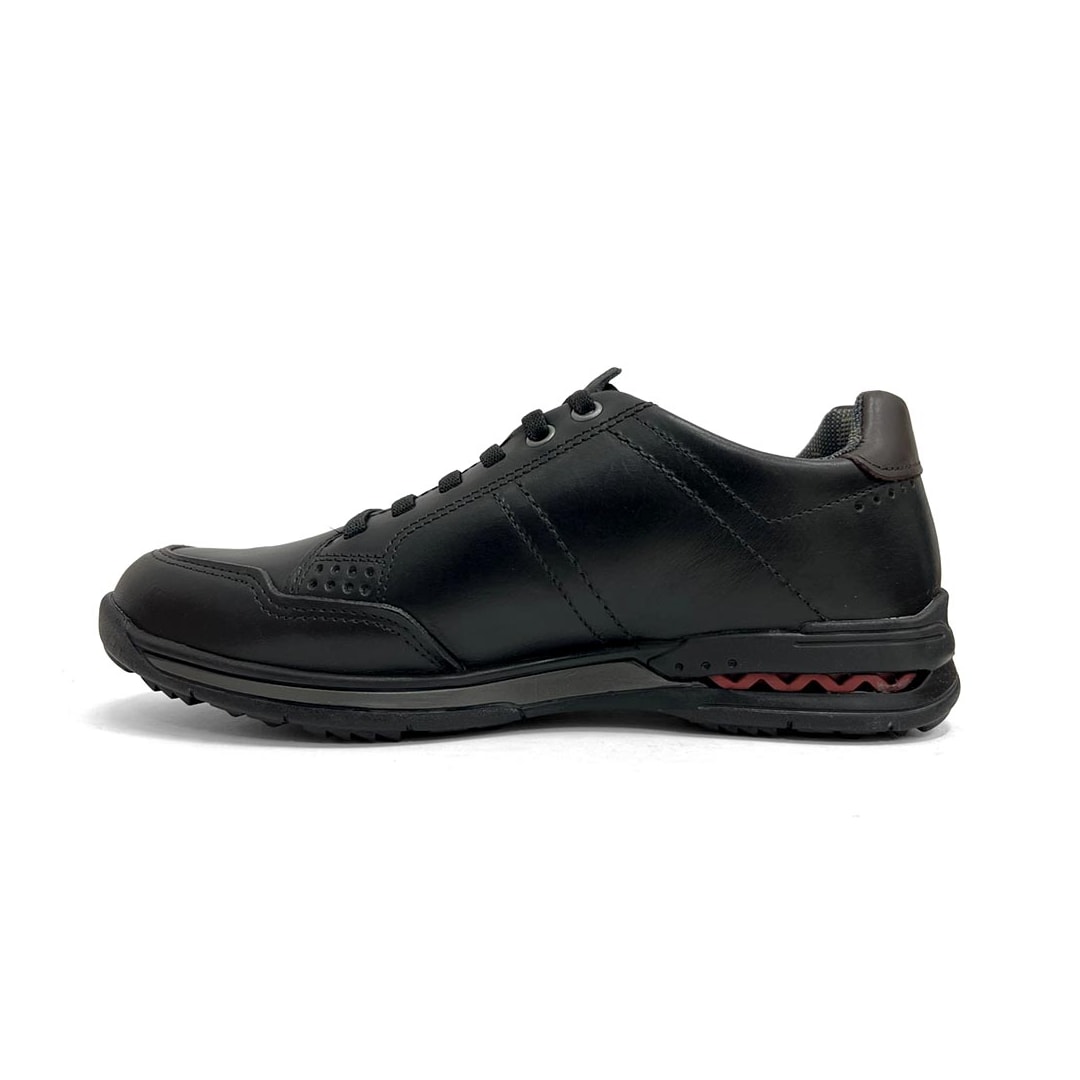 Tênis Pegada Casual Couro Masculino 114861 Preto