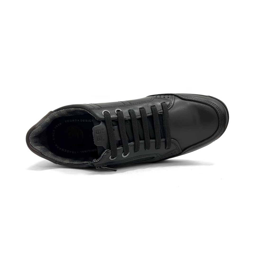 Tênis Pegada Casual Couro Masculino 114861 Preto Tênis Pegada Casual Couro Masculino 114861 Preto