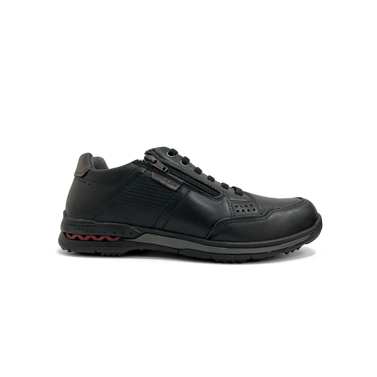 Tênis Pegada Casual Couro Masculino 114861 Preto Tênis Pegada Casual Couro Masculino 114861 Preto