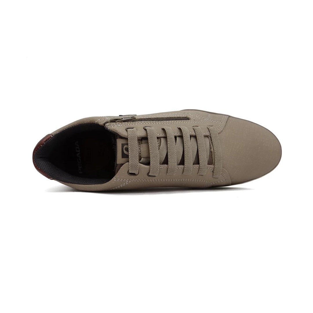 Tênis Pegada Casual Couro Masculino 119108 Areia Tênis Pegada Casual Couro Masculino 119108 Areia