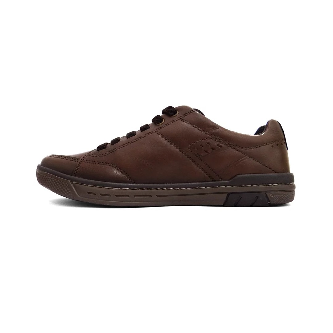 Tênis Pegada Casual Couro Masculino 119308 Brown/Preto Tênis Pegada Casual Couro Masculino 119308 Brown/Preto