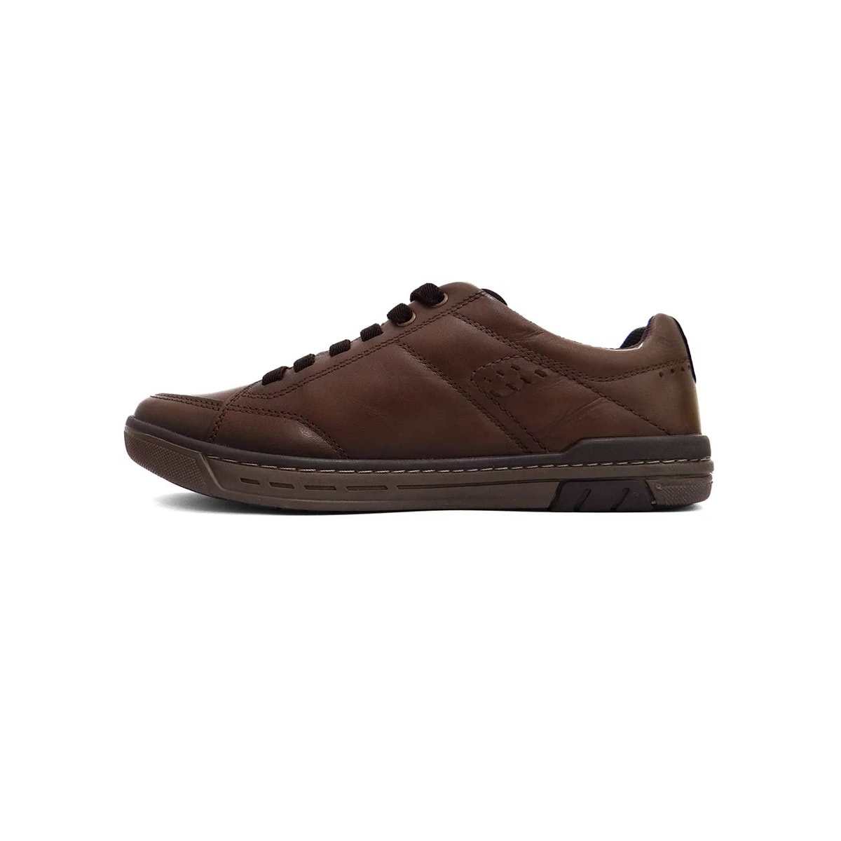 Tênis Pegada Casual Couro Masculino 119308 Brown/Preto Tênis Pegada Casual Couro Masculino 119308 Brown/Preto