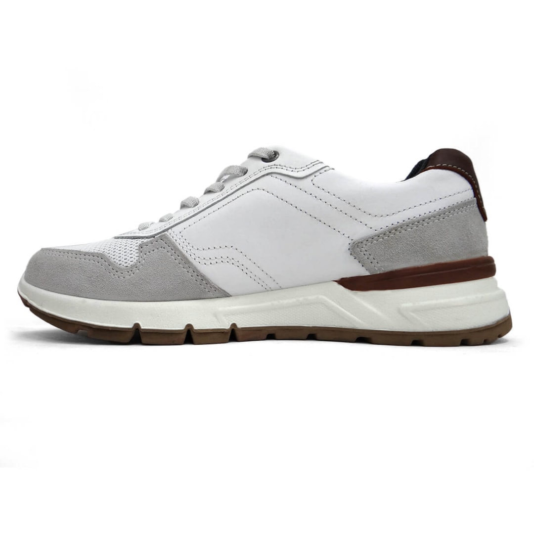 Tênis Pegada Casual De Couro 111604 Branco