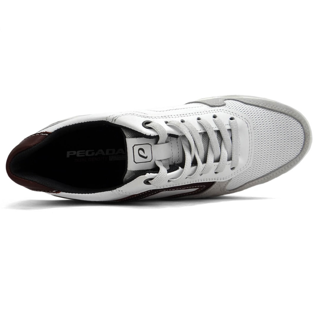 Tênis Pegada Casual De Couro 111604 Branco