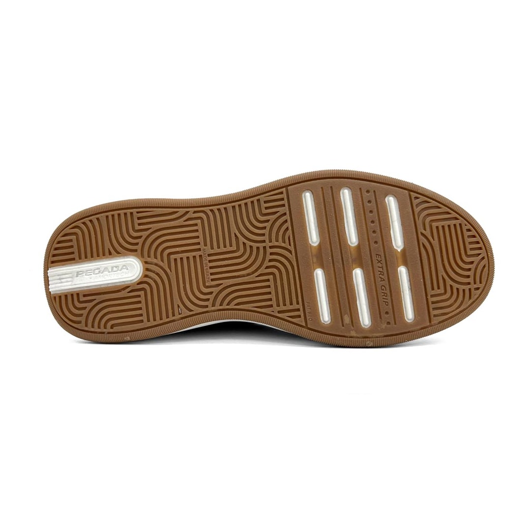 Tênis Pegada Casual Em Couro 111704 Silver Tênis Pegada Casual Em Couro 111704 Silver