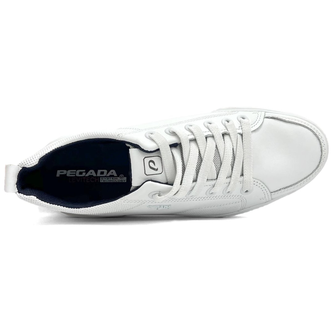 Tênis Pegada Casual Em Couro 111902 Branco