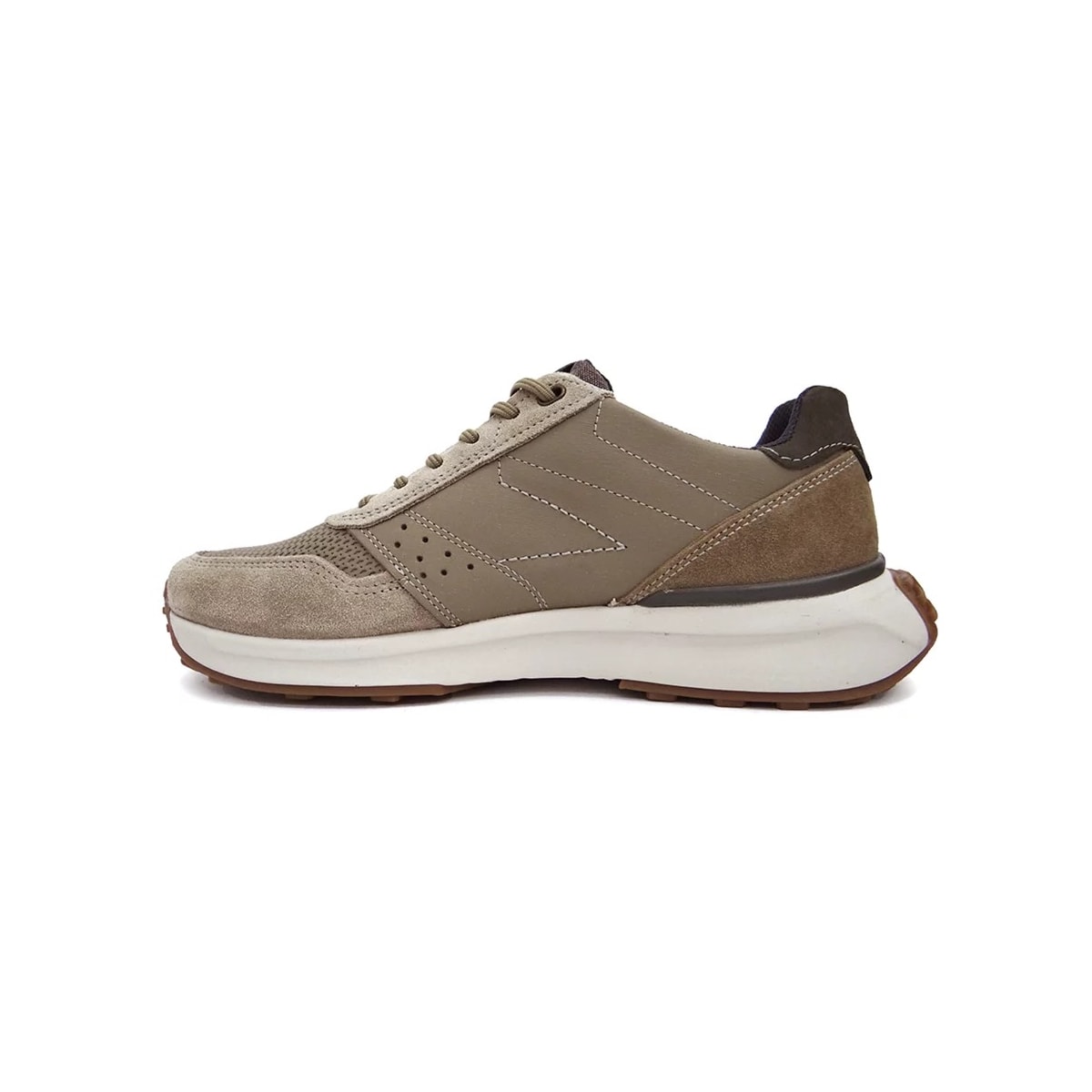 Tênis Pegada Casual Masculino Em Couro 110701 Areia/Mascavo Tênis Pegada Casual Masculino Em Couro 110701 Areia/Mascavo