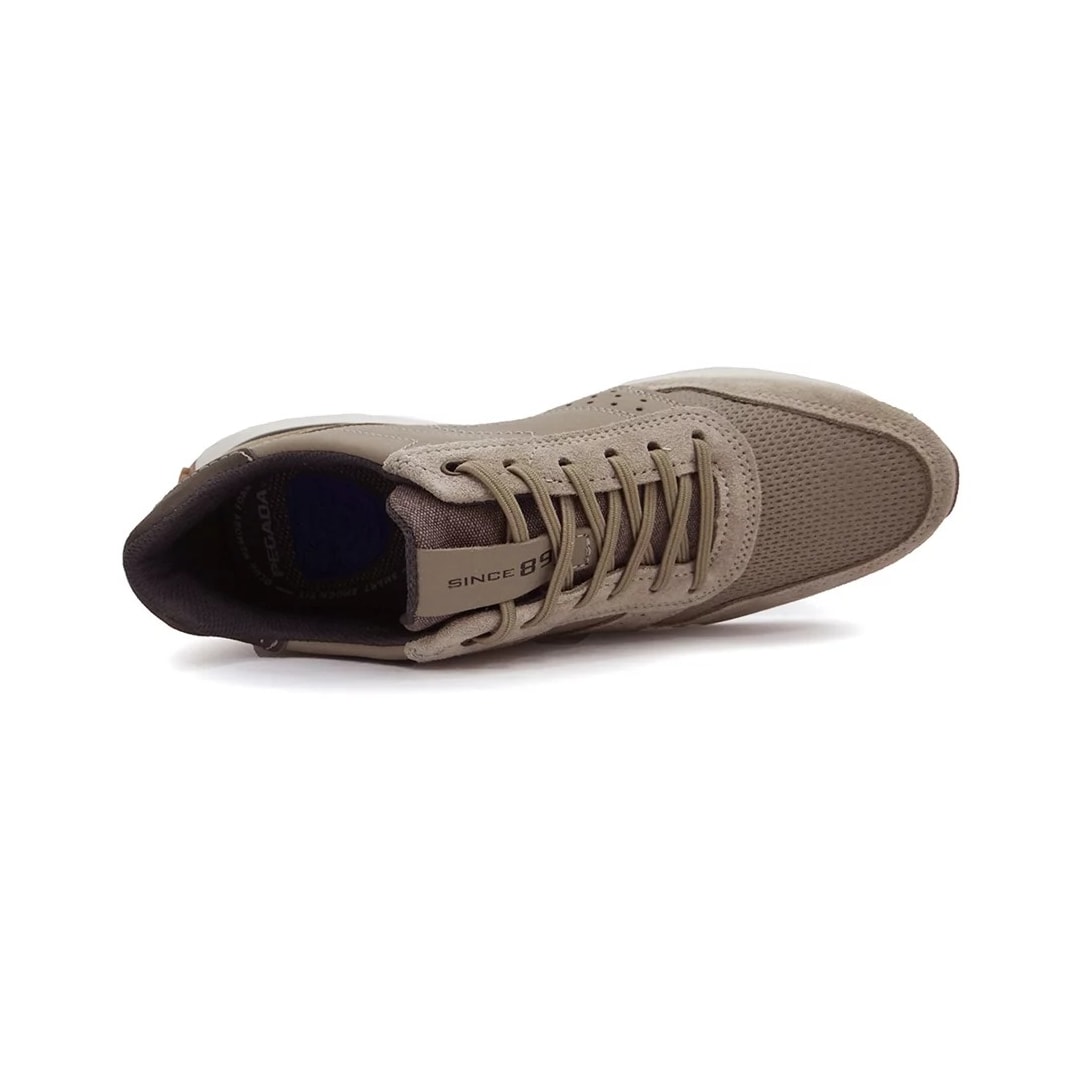 Tênis Pegada Casual Masculino Em Couro 110701 Areia/Mascavo Tênis Pegada Casual Masculino Em Couro 110701 Areia/Mascavo
