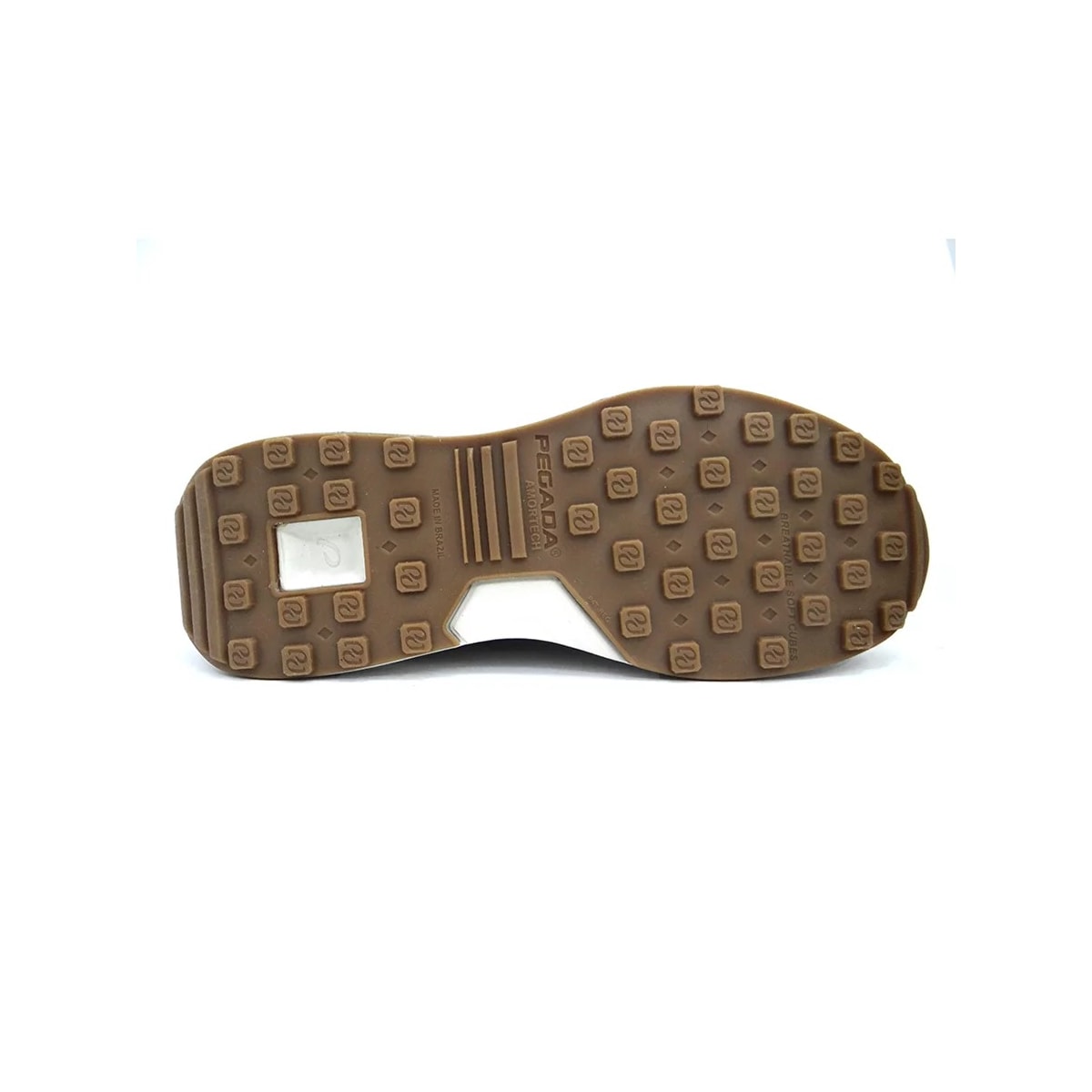 Tênis Pegada Casual Masculino Em Couro 110701 Areia/Mascavo