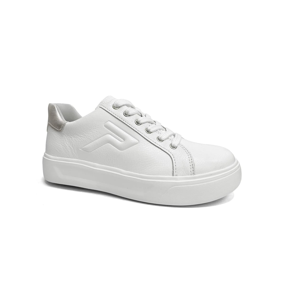 Tênis Pegada Feminino Casual De Couro 211216 Branco