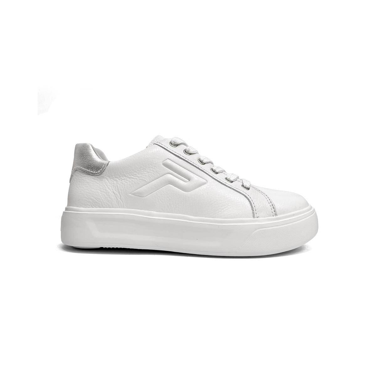 Tênis Pegada Feminino Casual De Couro 211216 Branco