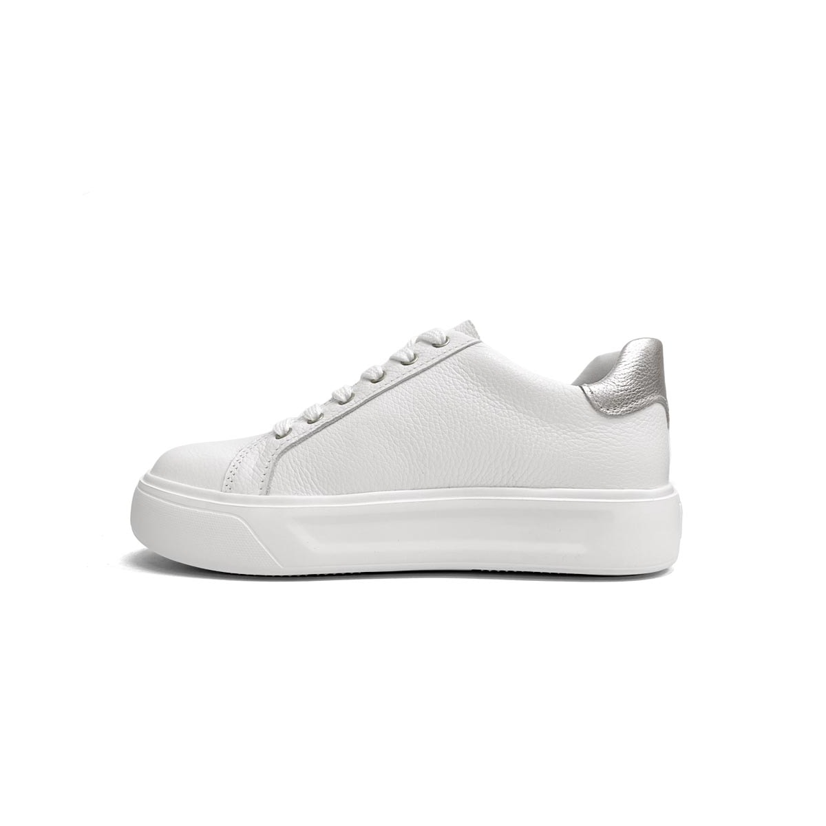 Tênis Pegada Feminino Casual De Couro 211216 Branco