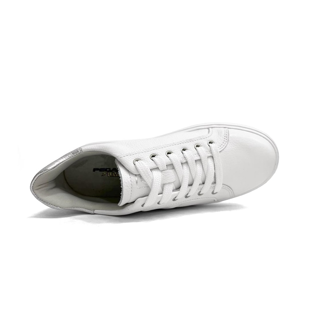 Tênis Pegada Feminino Casual De Couro 211216 Branco Tênis Pegada Feminino Casual De Couro 211216 Branco