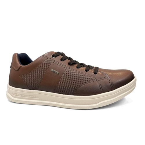 Tênis Pegada Masculino Casual Couro 110302 Pinhao