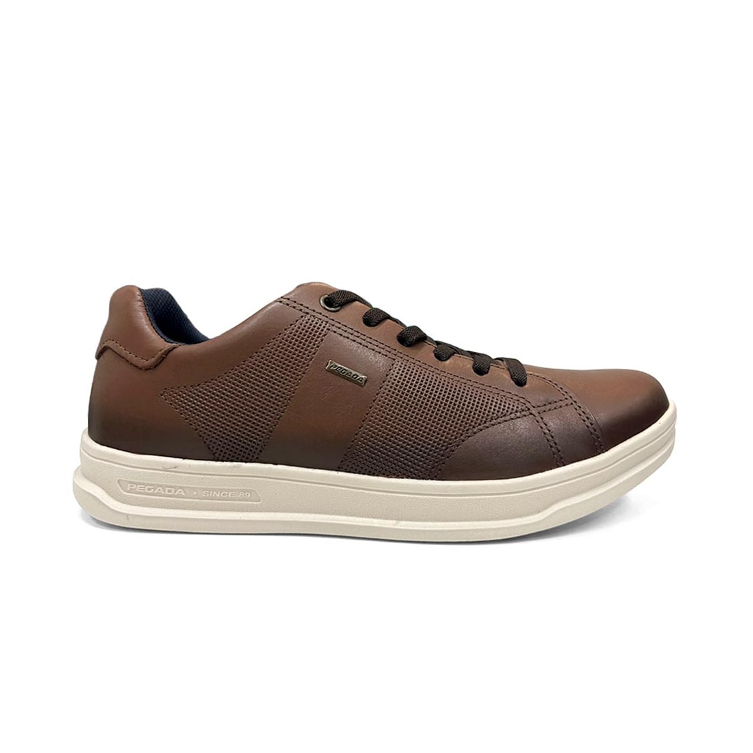 Tênis Pegada Masculino Casual Couro 110302 Pinhao Tênis Pegada Masculino Casual Couro 110302 Pinhao