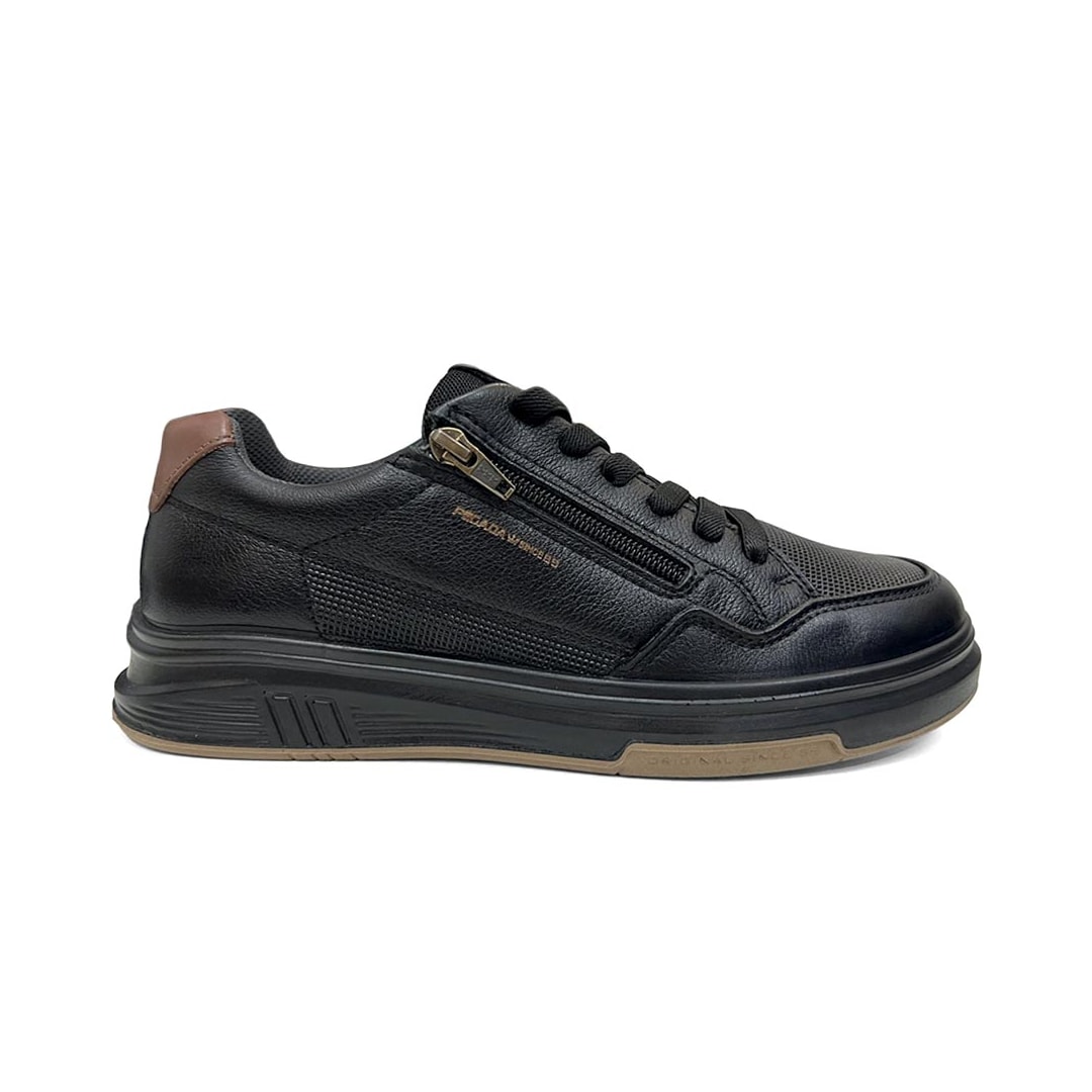 Tênis Pegada Masculino Casual Couro 112306 Preto Tênis Pegada Masculino Casual Couro 112306 Preto