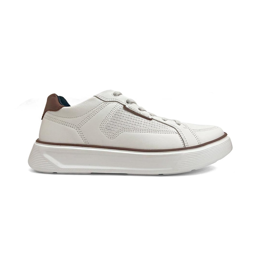 Tênis Pegada Masculino Casual Em Couro 110933 Branco Tênis Pegada Masculino Casual Em Couro 110933 Branco