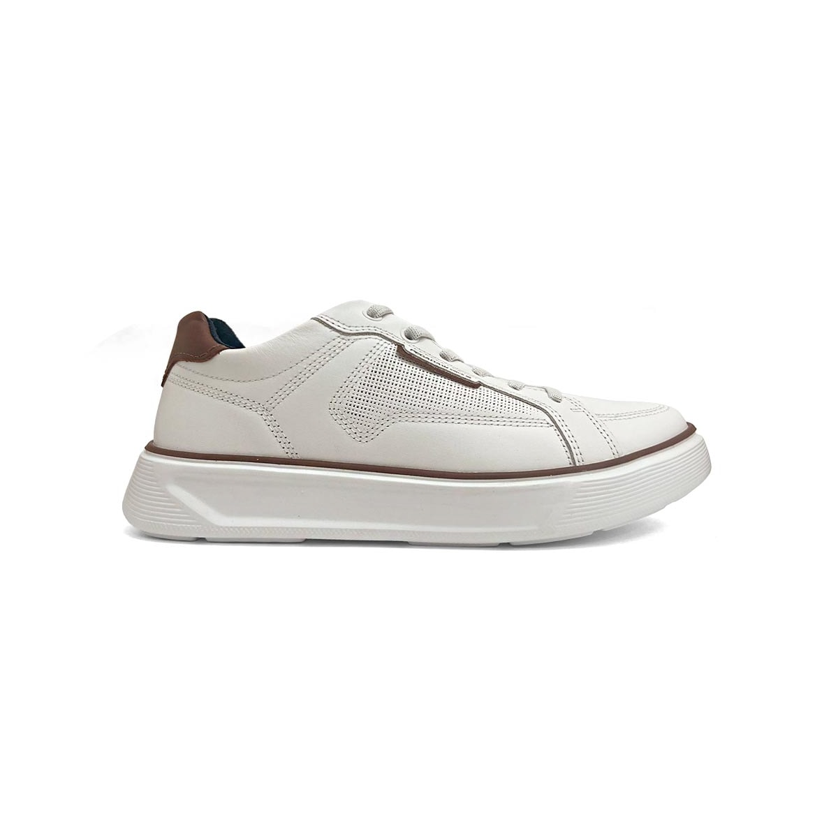 Tênis Pegada Masculino Casual Em Couro 110933 Branco Tênis Pegada Masculino Casual Em Couro 110933 Branco