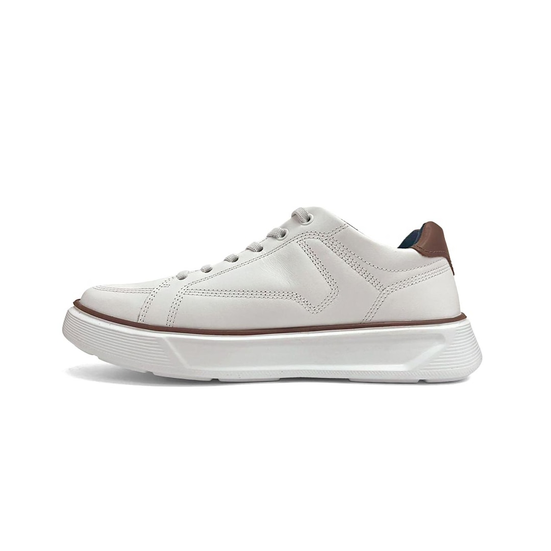 Tênis Pegada Masculino Casual Em Couro 110933 Branco Tênis Pegada Masculino Casual Em Couro 110933 Branco