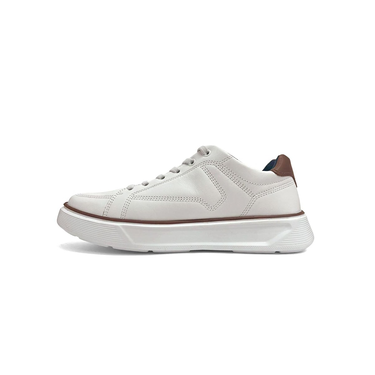 Tênis Pegada Masculino Casual Em Couro 110933 Branco Tênis Pegada Masculino Casual Em Couro 110933 Branco