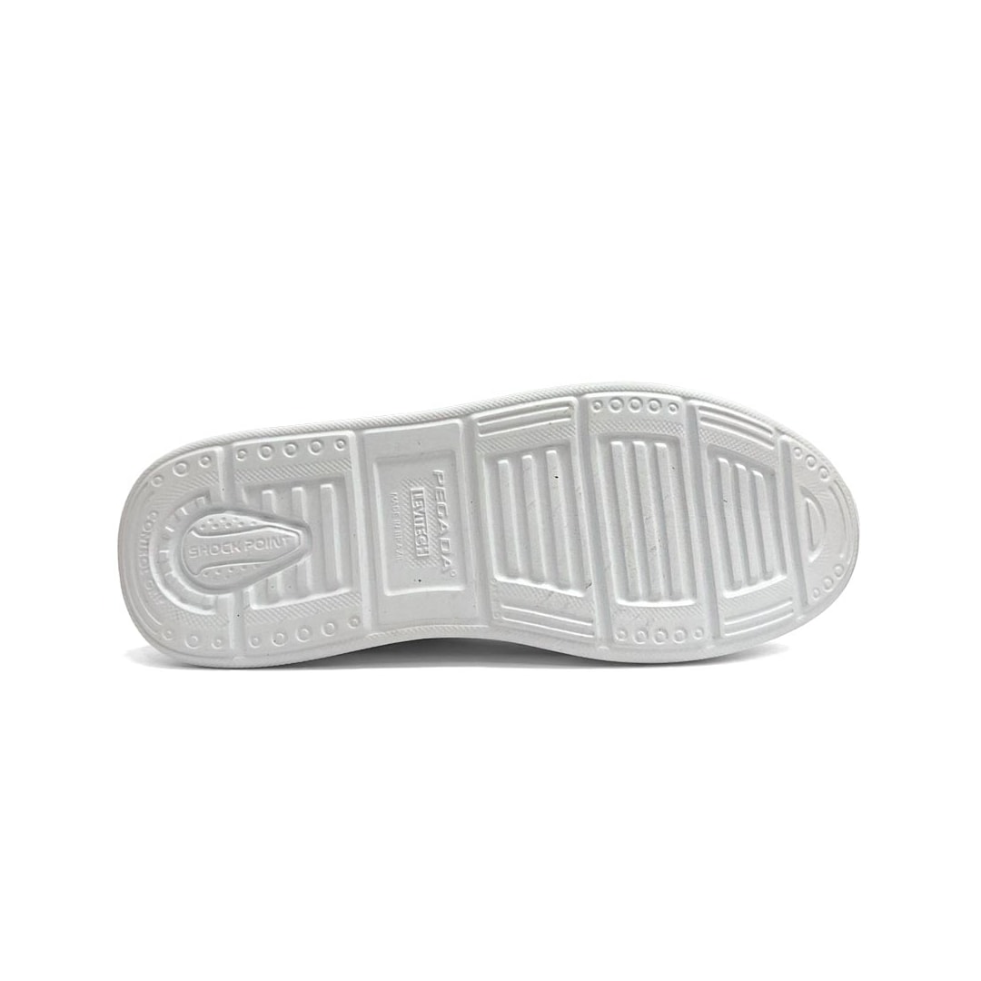 Tênis Pegada Masculino Casual Em Couro 110933 Branco Tênis Pegada Masculino Casual Em Couro 110933 Branco