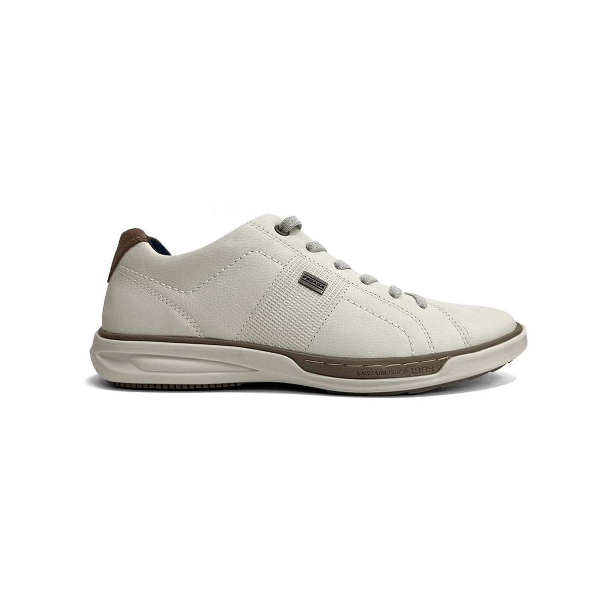Tênis Pegada Masculino Casual Em Couro 111104 Milk
