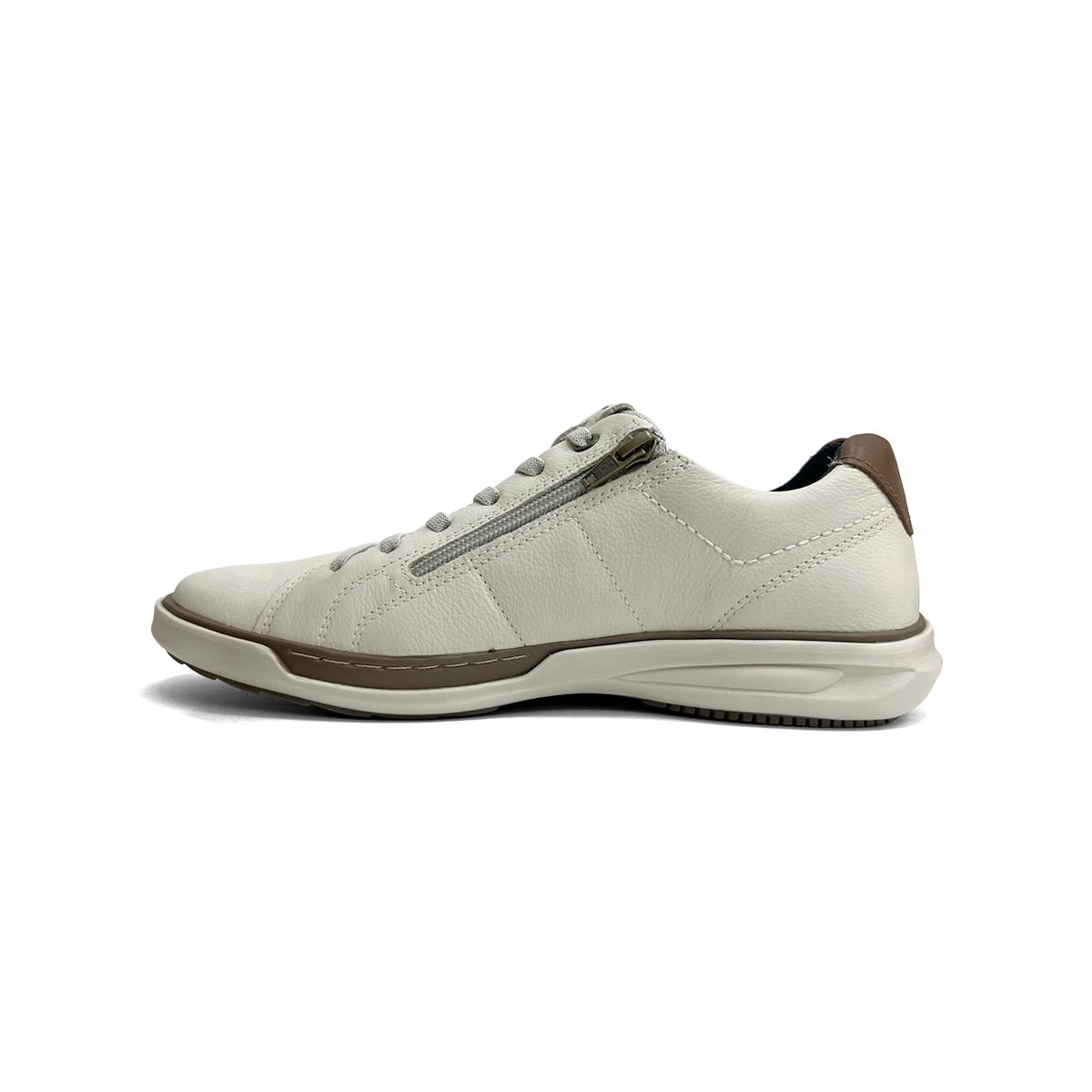Tênis Pegada Masculino Casual Em Couro 111104 Milk Tênis Pegada Masculino Casual Em Couro 111104 Milk