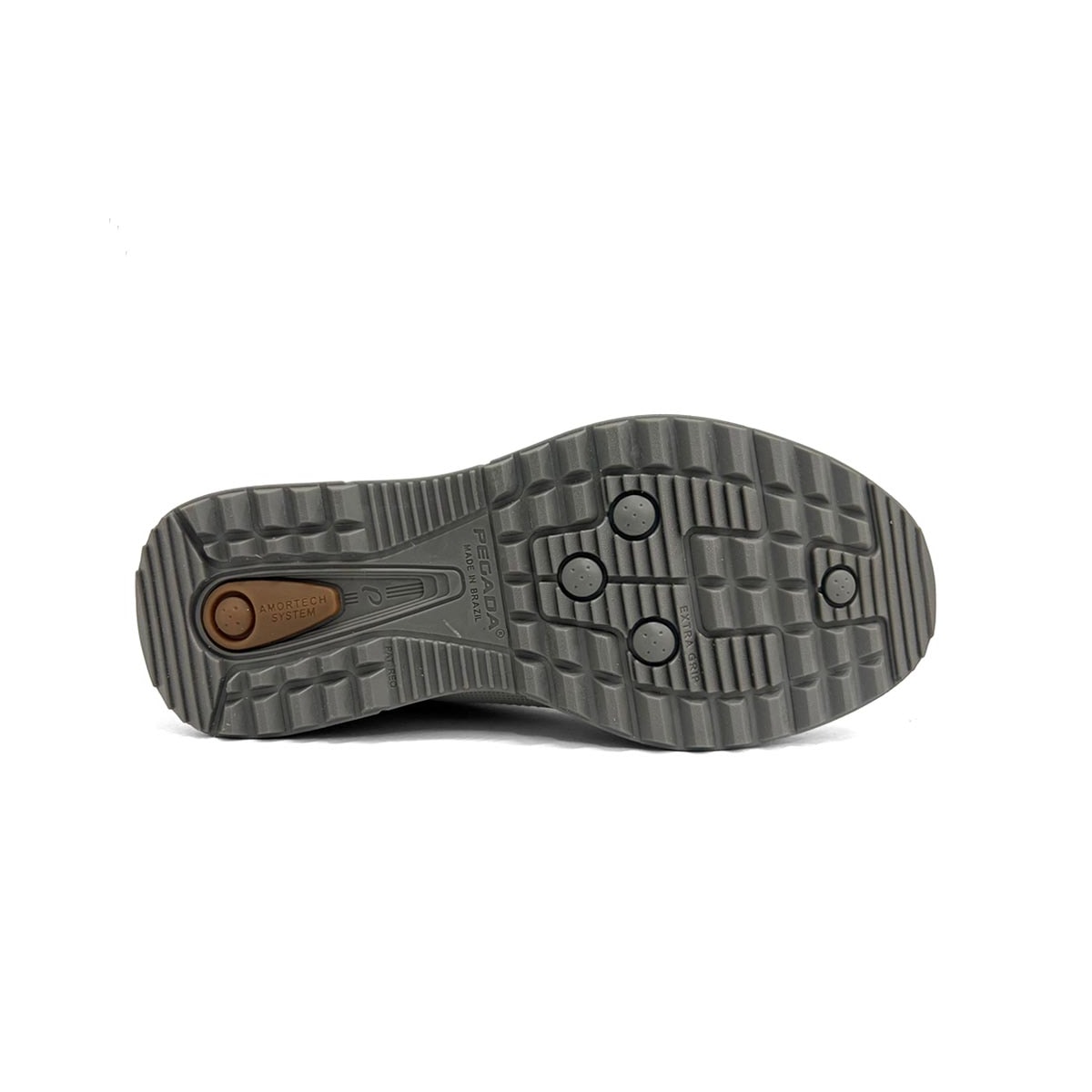 Tênis Pegada Masculino Casual Em Couro 111801 Gelo