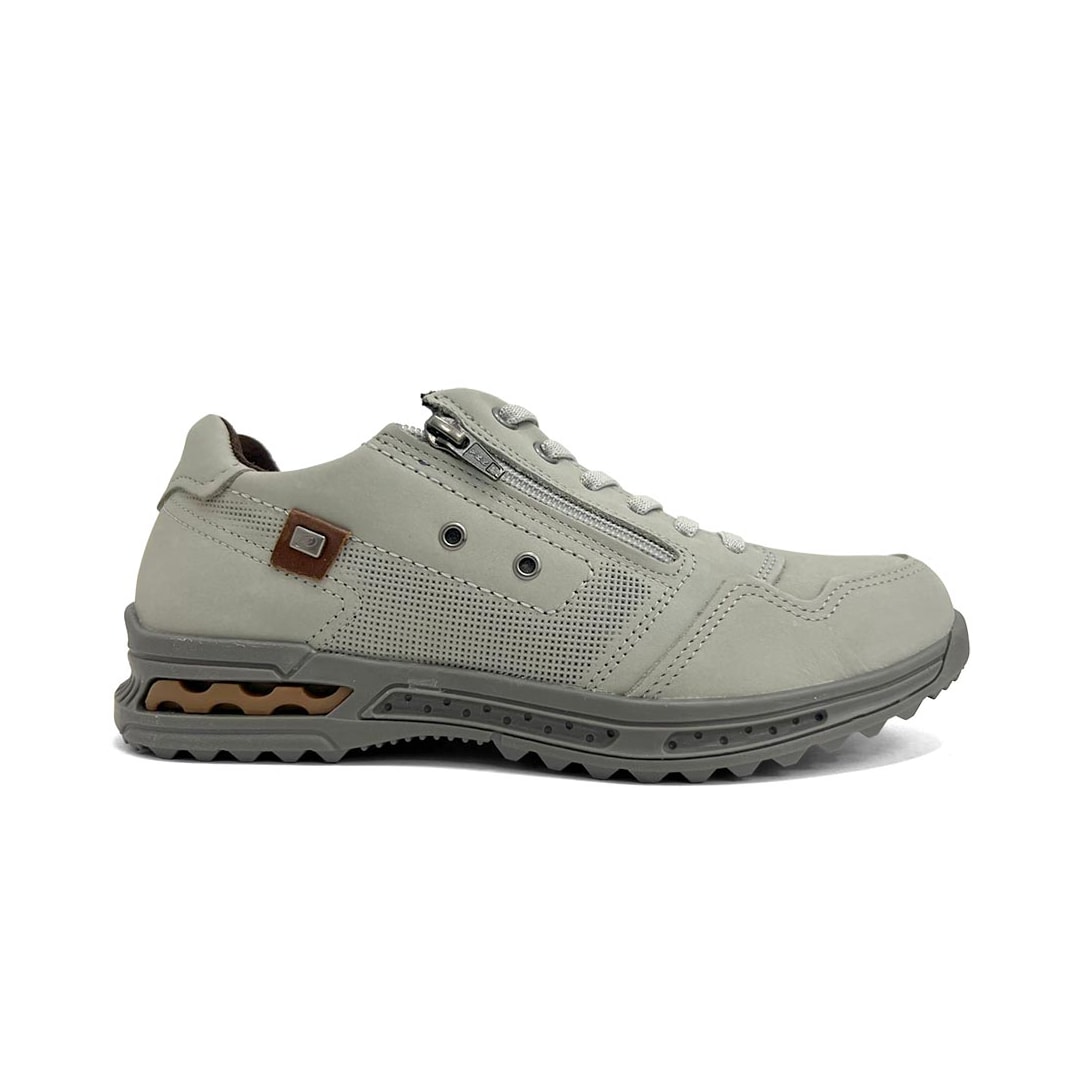 Tênis Pegada Masculino Casual Em Couro 111801 Gelo